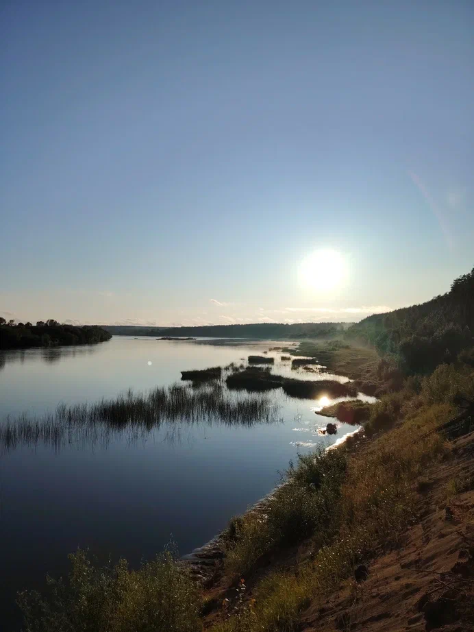 Закат над водой в Балабанах